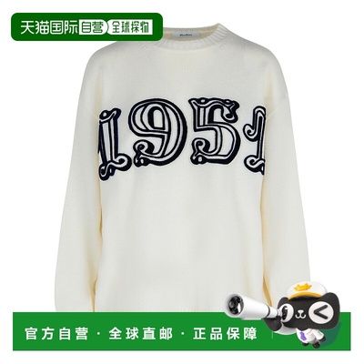 MAX MARA 女士针织毛衣 1366215206014 AW2025 白色 圆领长袖毛衣