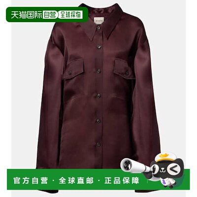 1h可退 潮奢 KHAITE 女士 Matteo 真丝衬衫 red红色 舒适时尚