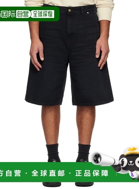 1h可退 潮奢 CARHARTT WIP 男士 黑色 OG Single Knee 牛仔短裤 I
