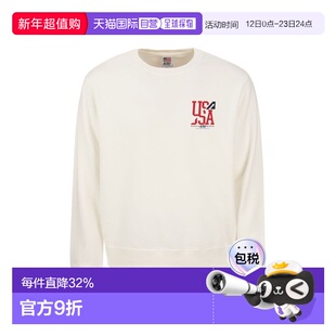 AUTRY 男士卫衣 SWIM2321 灰色 徽标印花卫衣长袖