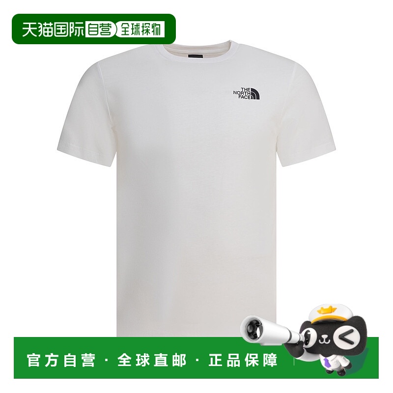 1h可退 THE NORTH FACE 男士户外T恤 NF0A89FPFN41WHITE SS2025
