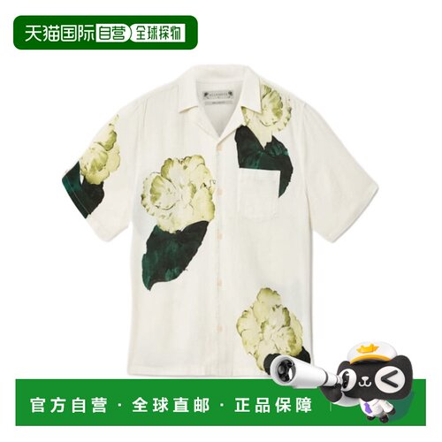 ALL SAINTS 男士衬衫 M105SEECRU AW2026 白色 短袖衬衫亚麻