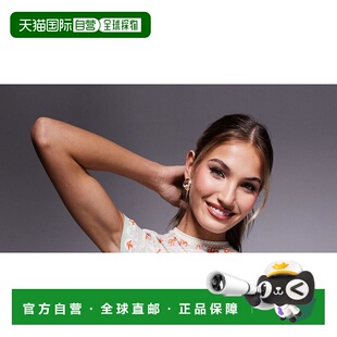 女士 ASOS match fairisle 1h可退 设计混纺纱睡衣印花T恤 潮奢