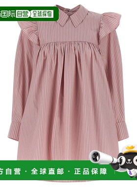 GANNI 女士连衣裙 A1030161868 SS2026 粉红色 Ganni Striped Dre