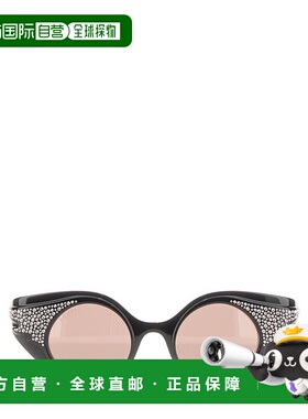 GUCCI 女士眼镜 733370J07411023 CO 灰色 Black acetate sunglas