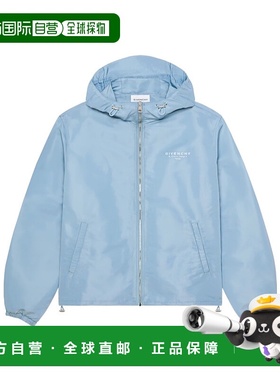 GIVENCHY 男士夹克 BM01DR166P451 AW2025 蓝色 连帽休闲夹克外套