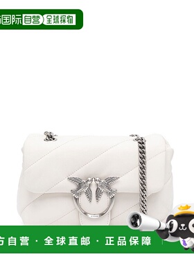 PINKO 女士手拿包 100039A0F2Z14O CO 白色斜挎包单肩包