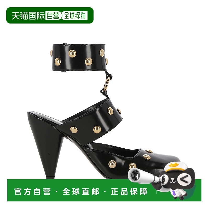 1h可退 CHLOÉ 女士凉鞋 C24W05POL001 SS2025 黑色 露跟高跟凉鞋