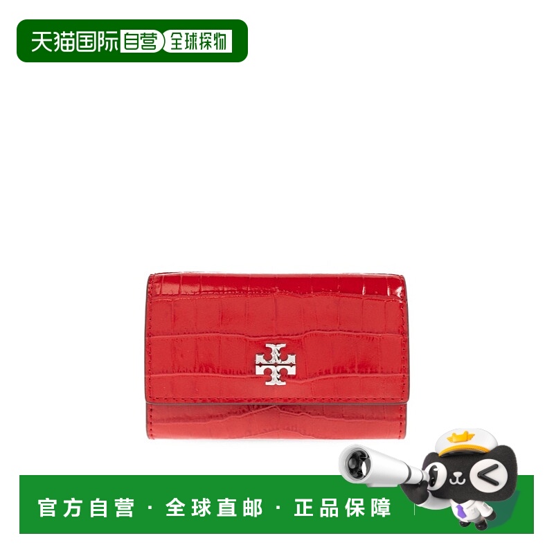 1h可退 TORY BURCH 女士钱包 174403600 AW2025 红色 翻盖钱包