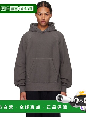 1h可退 潮奢 engineered garments 男士 灰色插肩袖连帽衫 24F1B0