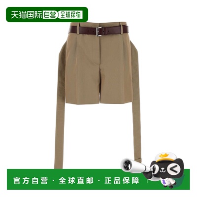 1h可退 潮奢 Prada 普拉达 女士 繫帶華達呢短褲 P231IKSOOO14ZG