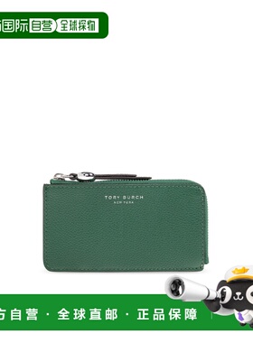 TORY BURCH 女士卡包 1789700300 SS2026 绿色 Leather card hold