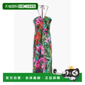 印花棉质斜纹布挂脖中长连衣裙 1h可退 32878 RIO 女士 潮奢 FARM