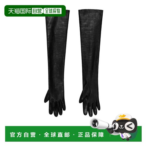 GIVENCHY 女士手套 BGZ04KG054001 AW2025 黑色 纳帕皮革长手套