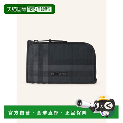 BURBERRY 男士卡包 100311550513000 CO 灰色 Card wallet with c