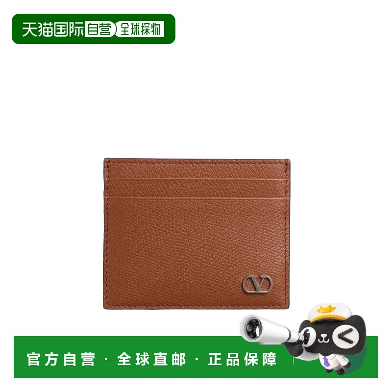 VALENTINO 男士钱包 YP0V09UAGHG5 SS2025 棕色 VLOGO 卡包