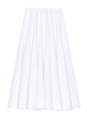 香港直邮GIVENCHY 女士半身裙 BW412Q1642100 SS2026 白色 褶皱半