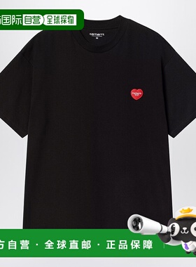1h可退 潮奢 CARHARTT WIP 男士 S/S II Hartt 心形T恤(黑色) I03