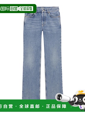 SAINT LAURENT 女士牛仔裤 782393Y11CH4931 CO 蓝色直筒裤