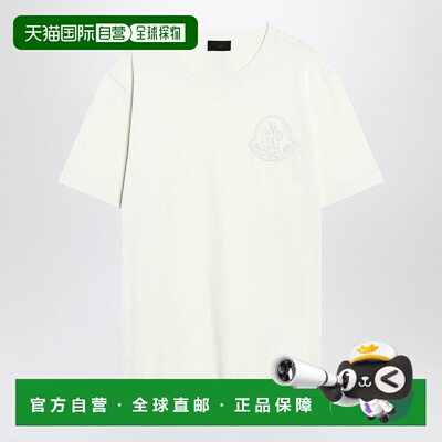 MONCLER 男士T恤 8C0002689AYW031 AW2025 白色