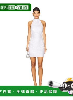 潮奢 ROTATE BIRGER CHRISTENSEN 女士 钉珠挂脖连衣裙 112523857