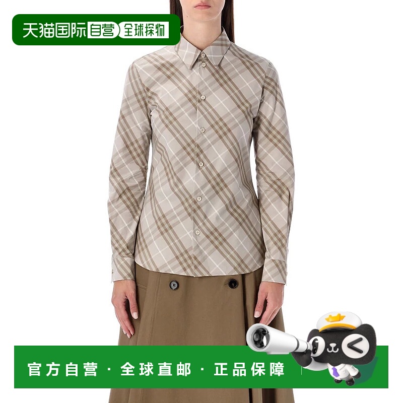 1h可退 BURBERRY 女士衬衫 25A8115964C3950 AW2025 灰色博柏利