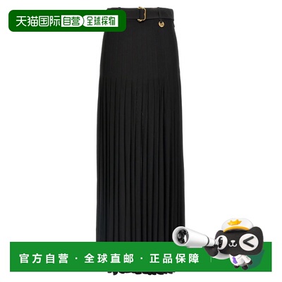 BURBERRY 女士半身裙 8107609BLACK SS2025 黑色 Pleated skirt