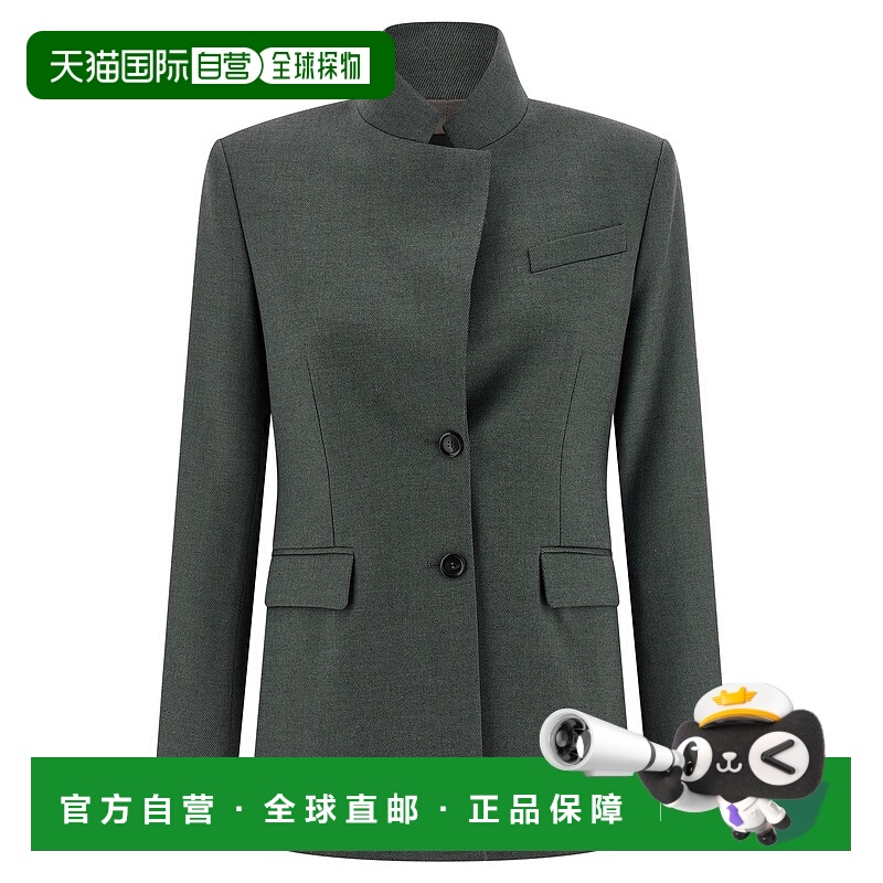 1h可退 PINKO 女士西服 106098A306V93 AW2025 灰色 Fausta西装外