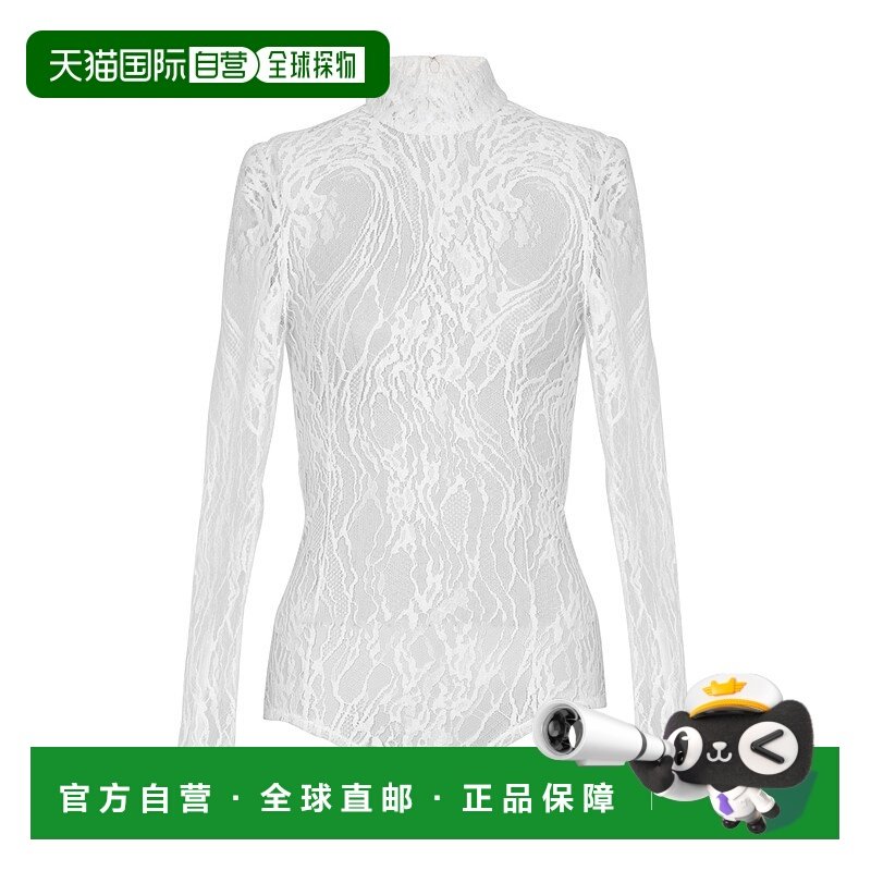 BALMAIN 女士连体裤 FF1BG515CG070FA AW2025 白色 长袖蕾丝连体