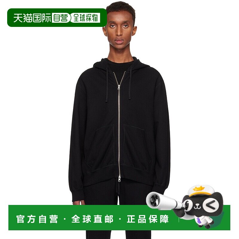 1h可退 潮奢 Reigning Champ 男士 黑色 Standard Zip 连帽衫 RC