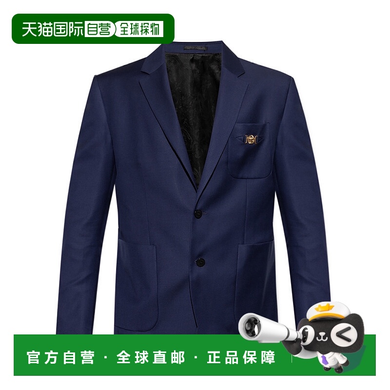 1h可退 VERSACE 男士夹克 10161551A109931UN40 SS2025 蓝色