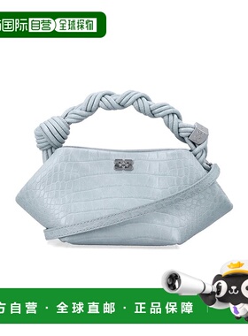 GANNI 女士单肩包 26PB21000491142500C SS2026 蓝色手提包