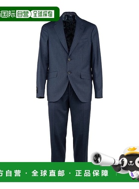 1h可退 ETRO 男士西服套装 MRGC000199TR269S9885 AW2025 蓝色