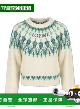 LOEWE 女士针织衫 S359Y14KIB0WHITEMINT SS2026 乳白色