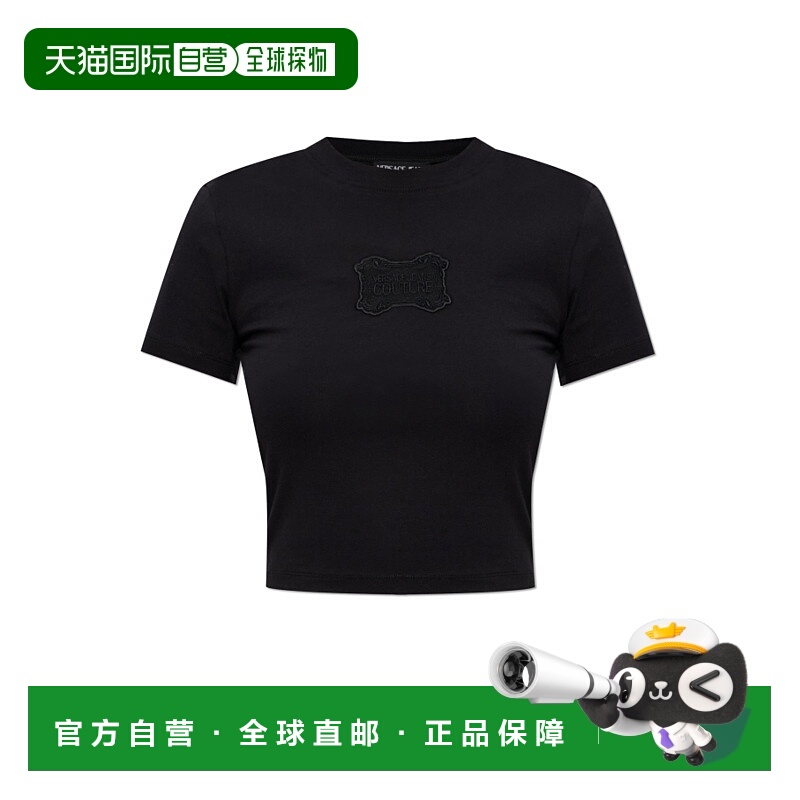 1h可退 VERSACE JEANS 女士T恤 79HAHC01CJ02C899 AW2025