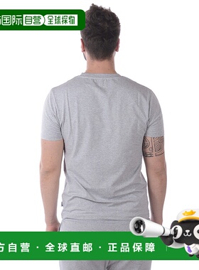 1h可退 MOSCHINO 男士T恤 A19208133GREY SS2022 灰色 印花T恤