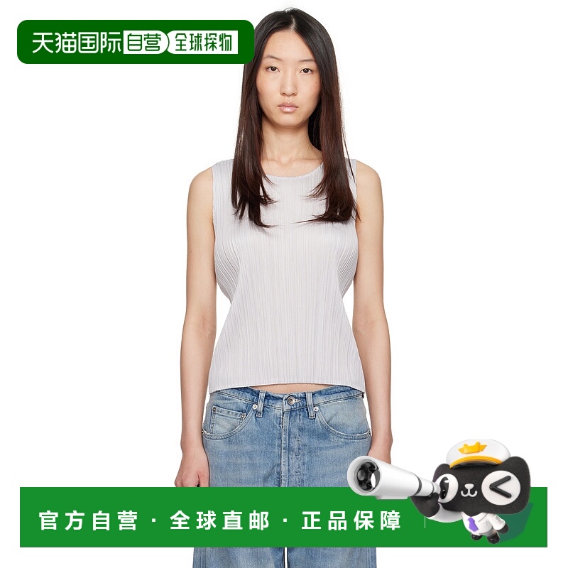 潮奢 Pleats Please Issey Miyake 女士 灰色 March Basics 背心
