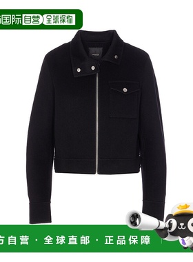 PINKO 女士夹克 105343A2XMZ99 AW2025 黑色 高领长袖休闲夹克