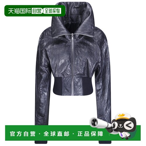 RICK OWENS 女士夹克 RP02F571409 AW2026 黑色 Giacca Dracuflig