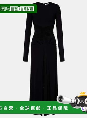 1h可退 潮奢 MaxMara 麦斯玛拉 女士 Doppia 褶皱长款连衣裙