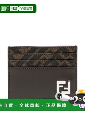 FENDI 男士钱包 7M0164AFF2F1Q1C-0 SS2025 棕色卡包