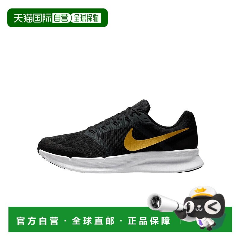 耐克Nike Run Swift 3 舒适百搭耐磨低帮跑步鞋男款黑色