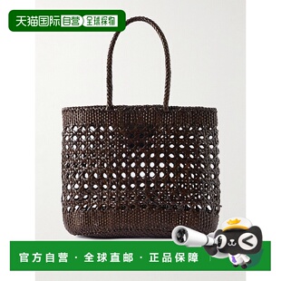 潮奢 暗色编织皮革手提包 DRAGON 女士 8162Dar DIFFUSION 1h可退