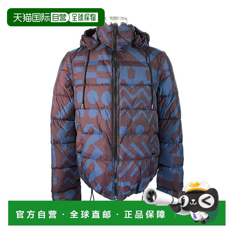 BURBERRY 男士外套 39546431 AW2021 蓝色 连帽羽绒服