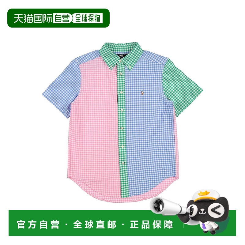1h可退 潮奢 Polo Ralph Lauren Polo 拉夫 劳伦 男童 花纹衬衫童