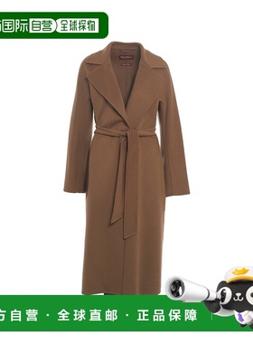 MAX MARA 女士大衣 CLES058 AW2025 深棕色 Cappotto 'Cles'