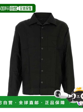 PRADA 男士衬衫 UCN441SUMO14H4F0002 SS2025 黑色