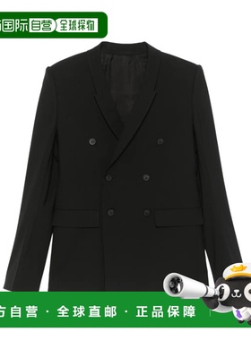 RICK OWENS 男士西服 RU01E5732ZL09 SS2025 黑色 长袖西装外套