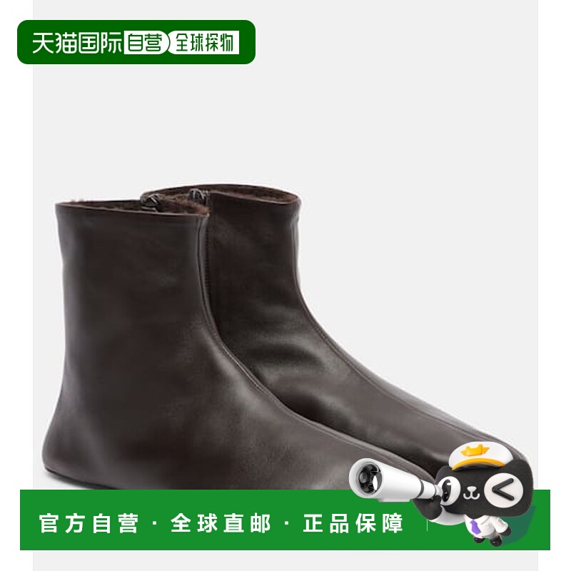 1h可退 潮奢 The Row 女士 Stella 皮毛内里皮质短靴