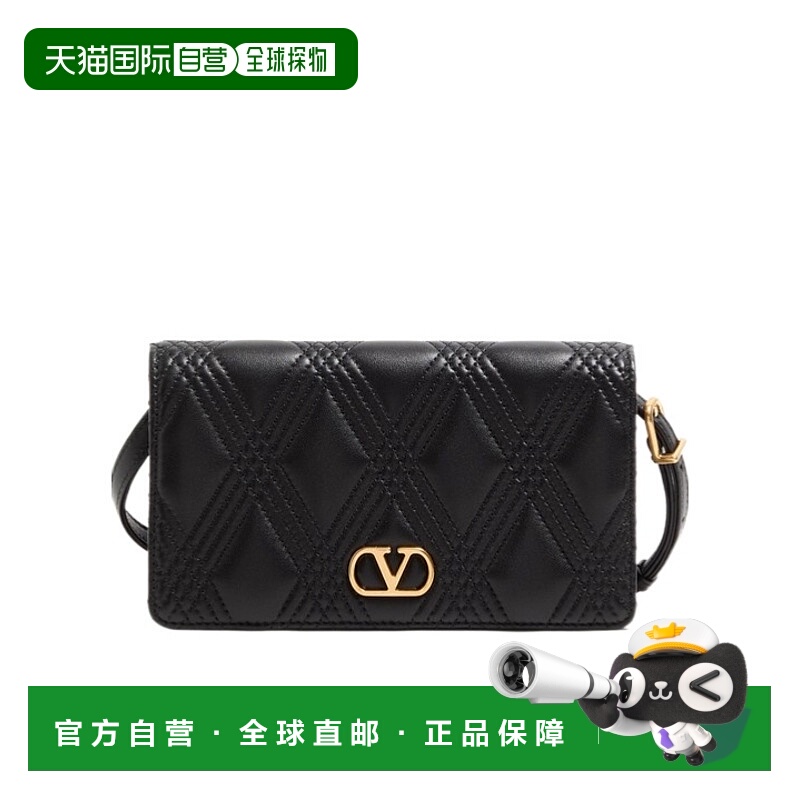 1h可退 VALENTINO 女士手拿包 WP0AV2MIC0NO SS2025 黑色 迷你翻